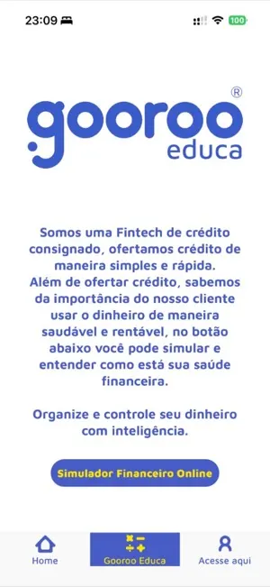 Gooroo Crédito — tela 2