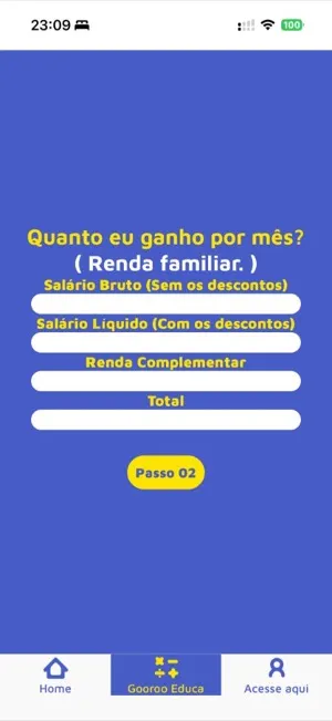 Gooroo Crédito — tela 3