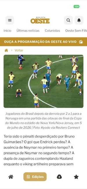 Revista Oeste — tela 4